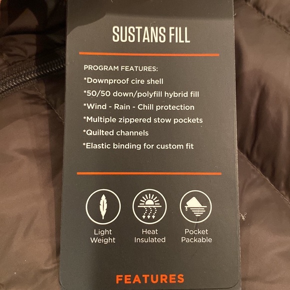 XL Hawke & Co Down Fill Sport Packable Jacket NWOT - Picture 12 of 13